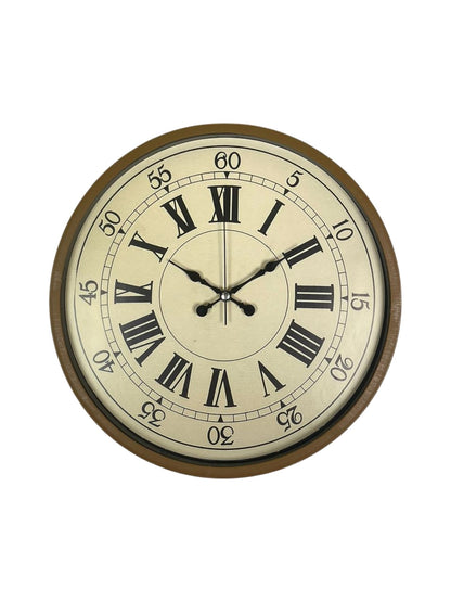 Zentime 36 Cm Kahverengi Dekoratif Duvar Saati