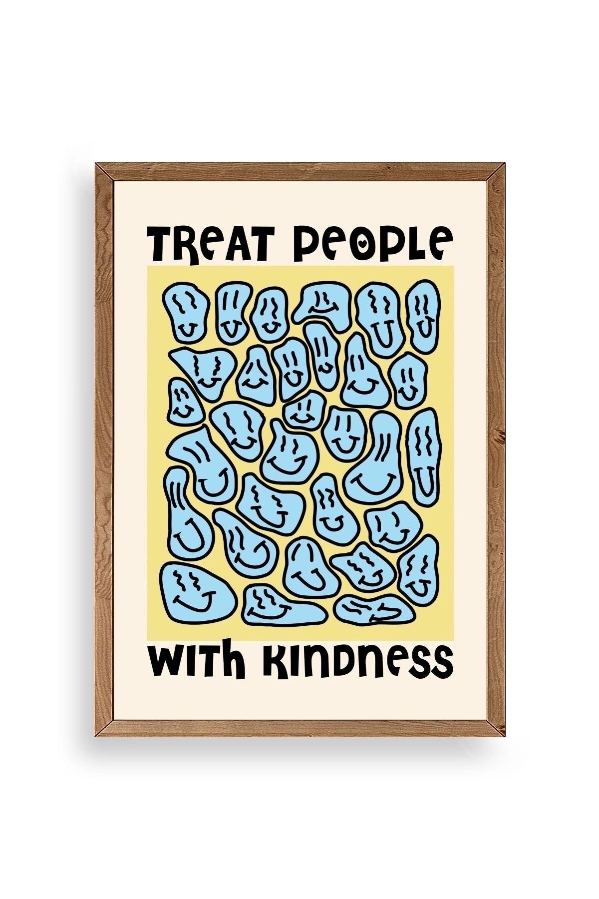 Motto Ahşap Çerçeveli Tablo 17 x 23