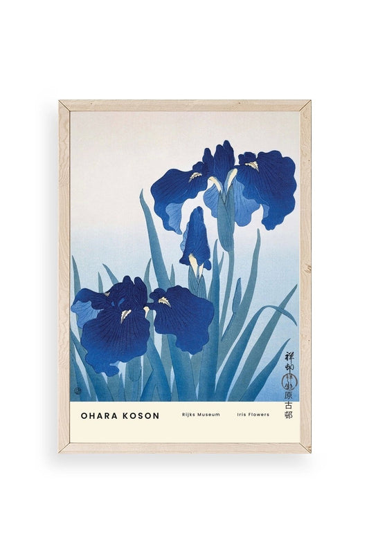 Ohara Koson Ahşap Çerçeveli Tablo 30 x 42