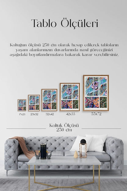 Varyasyonlar Ahşap Çerçeveli Tablo 17 x 23