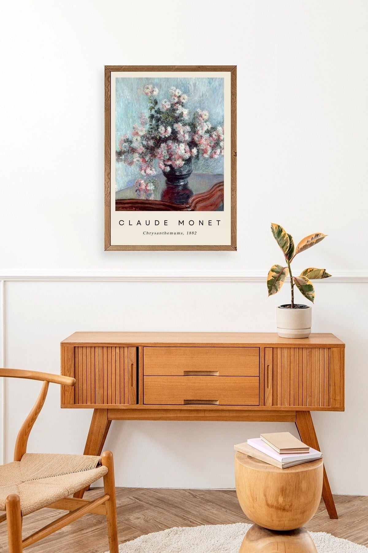 Claude Monet Ahşap Çerçeveli Tablo 23 x 30