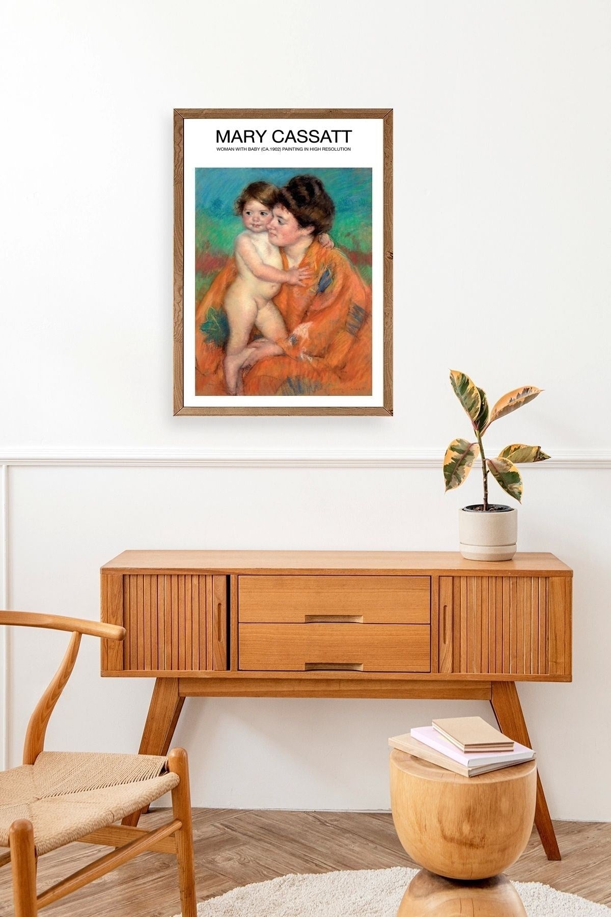 Mary Cassatt Ahşap Çerçeveli Tablo 50 x 70