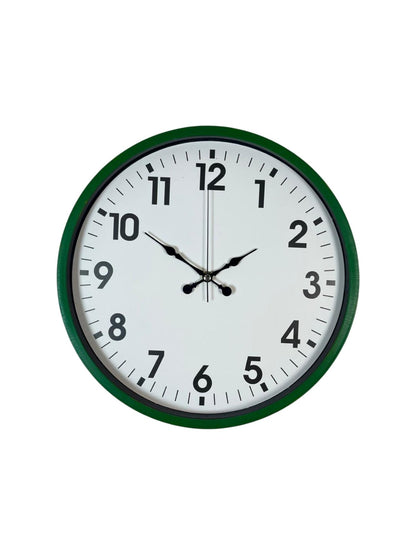 Zentime 36 Cm Yeşil Dekoratif Duvar Saati