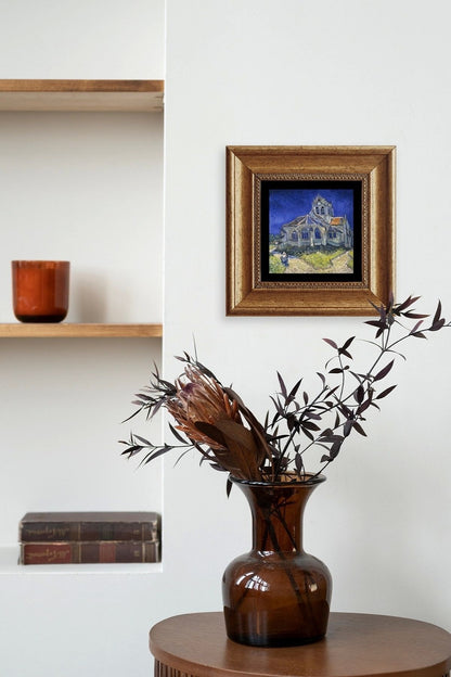 Van Gogh Çerçeveli Taş Tablo 20 cm