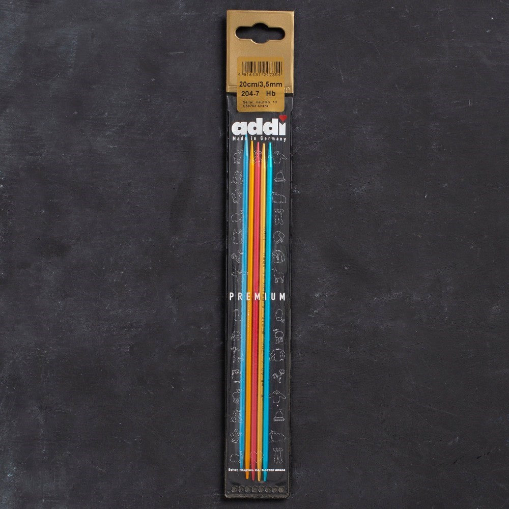 Addi Colibri 3,5mm 20cm Renkli Çorap Şişi - 204-7