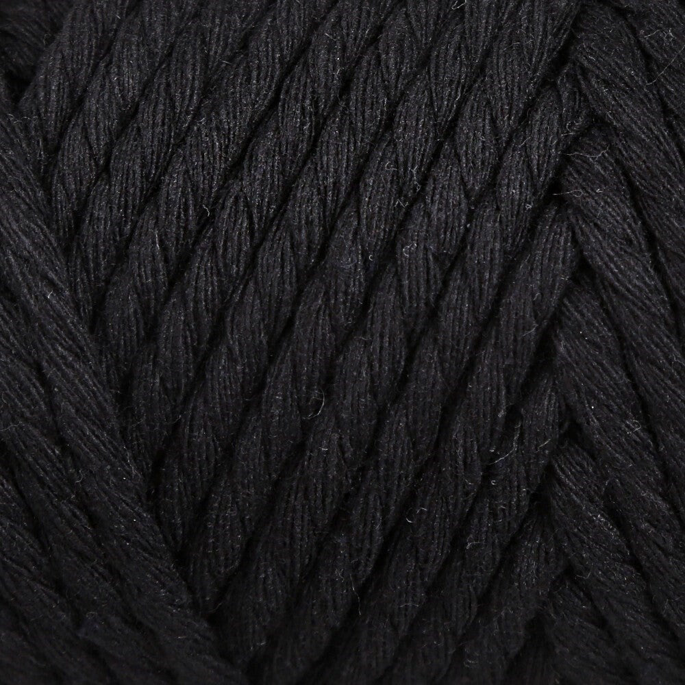 Loren Decor 3 Büküm Makrome İpi Siyah - L006