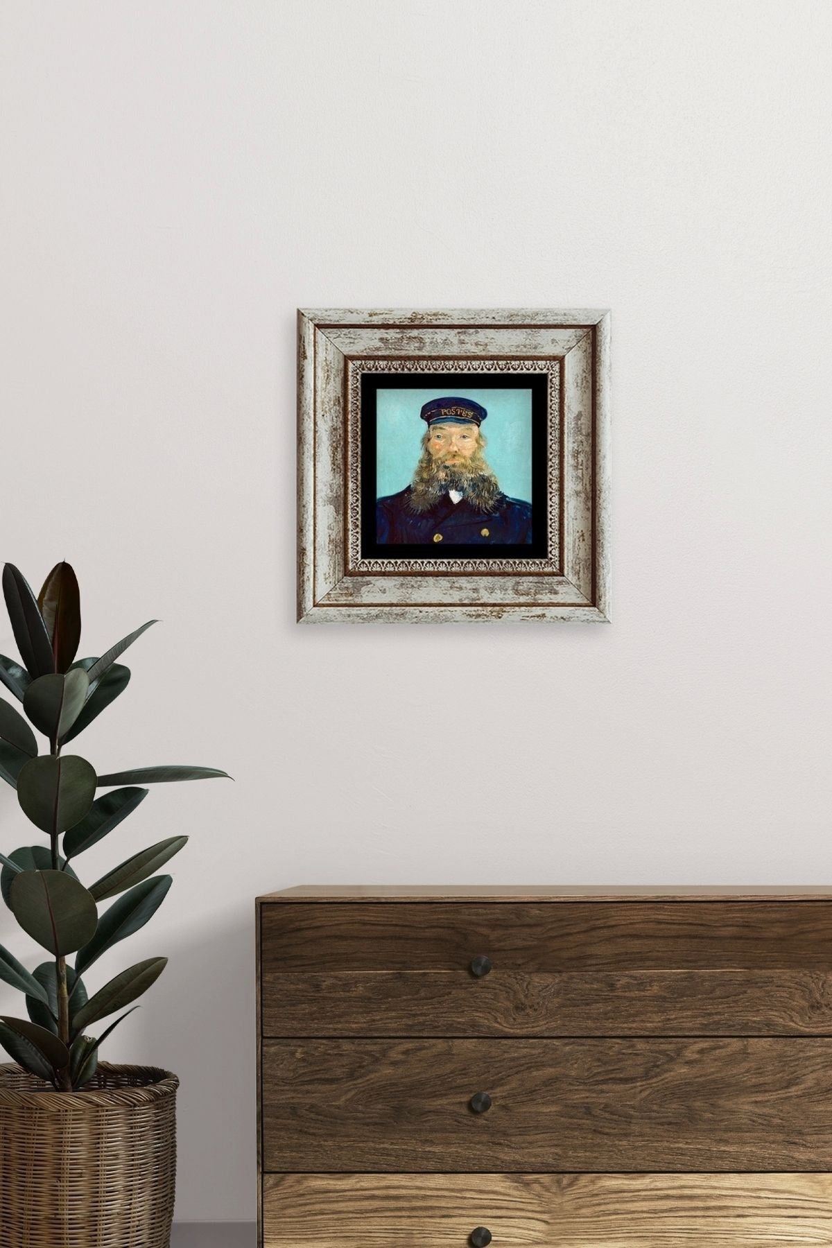 Van Gogh Çerçeveli Taş Tablo 20 cm