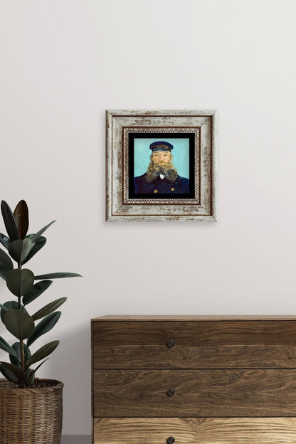 Van Gogh Çerçeveli Taş Tablo 20 cm