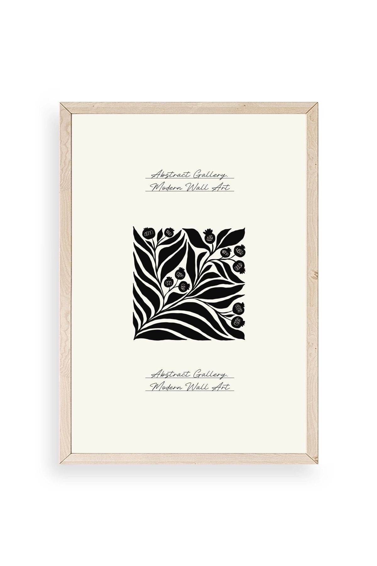 Çiçek Ahşap Çerçeveli Tablo 17 x 23