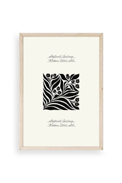 Çiçek Ahşap Çerçeveli Tablo 17 x 23