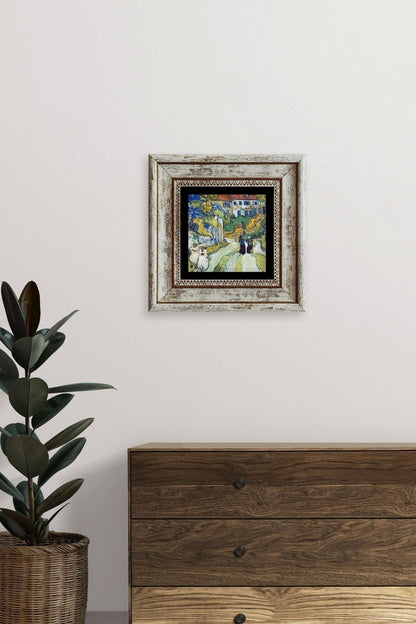 Van Gogh Çerçeveli Taş Tablo 20 cm