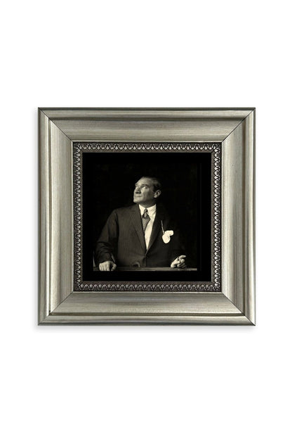 Atatürk Çerçeveli Taş Tablo 20 cm