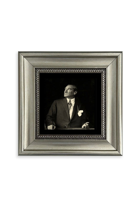 Atatürk Çerçeveli Taş Tablo 20 cm