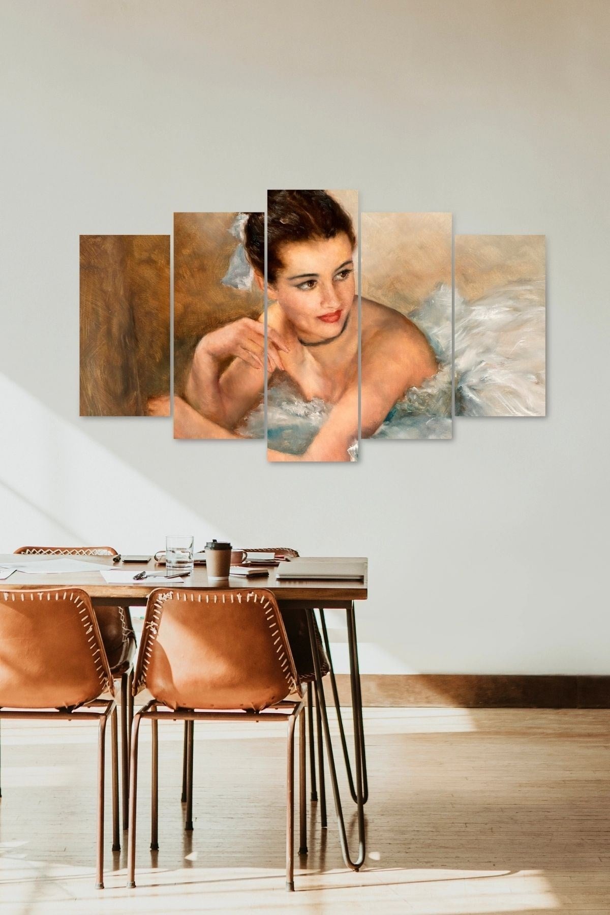 Kadın Gelinlik 5 Parçalı Mdf Tablo 60 x 100