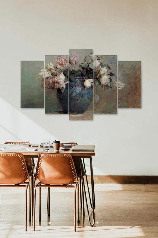 Çiçekler 5 Parçalı Mdf Tablo 60 x 100