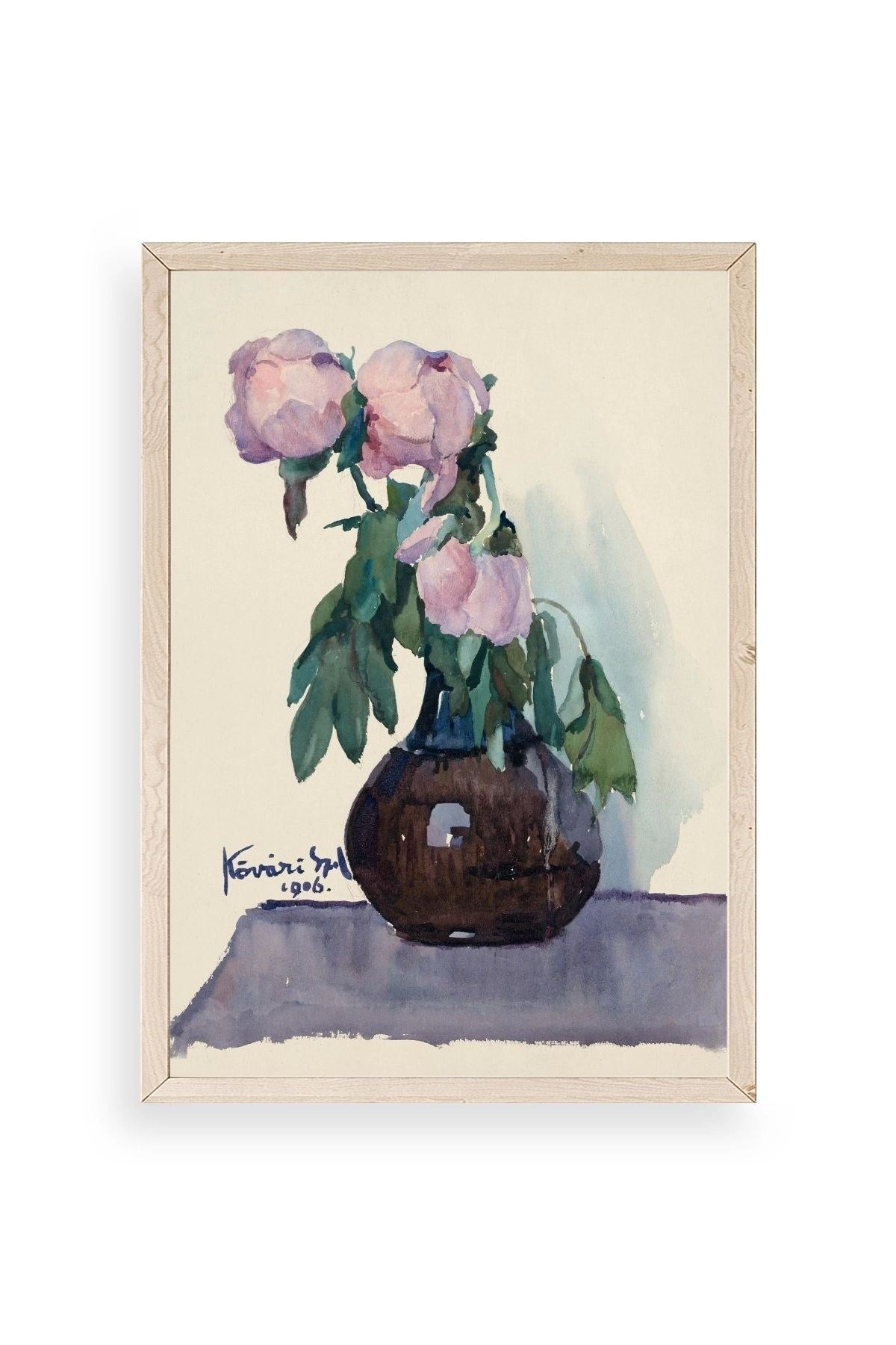 Kövári Ka?marik Ahşap Çerçeveli Tablo 50 x 70