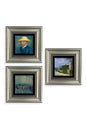 Van Gogh 3 lü Set Çerçeveli Taş Tablo 20 cm
