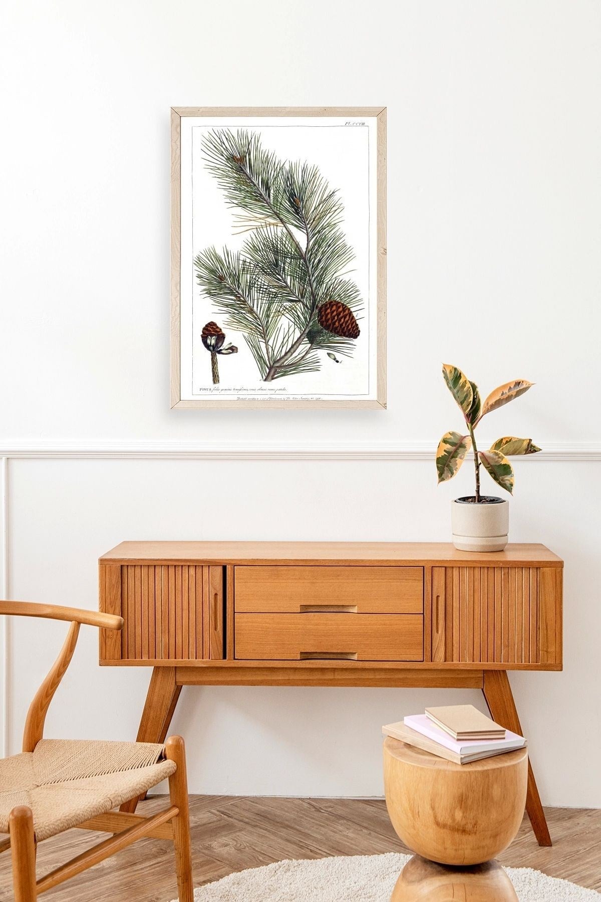 Çam Ahşap Çerçeveli Tablo 23 x 30