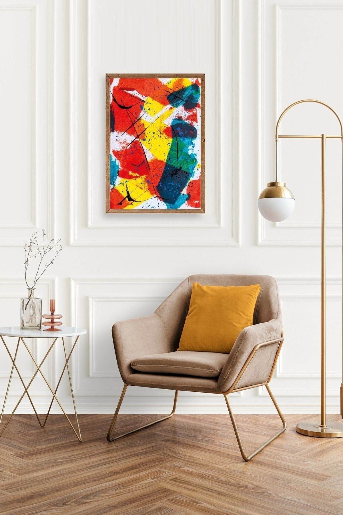 Mordern Ahşap Çerçeveli Tablo 23 x 30