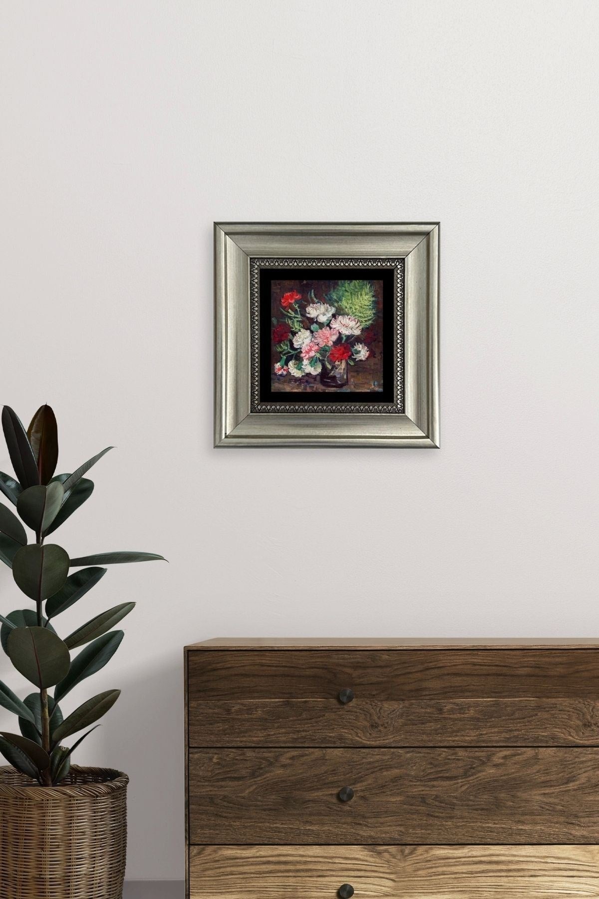 Van Gogh Çerçeveli Taş Tablo 20 cm