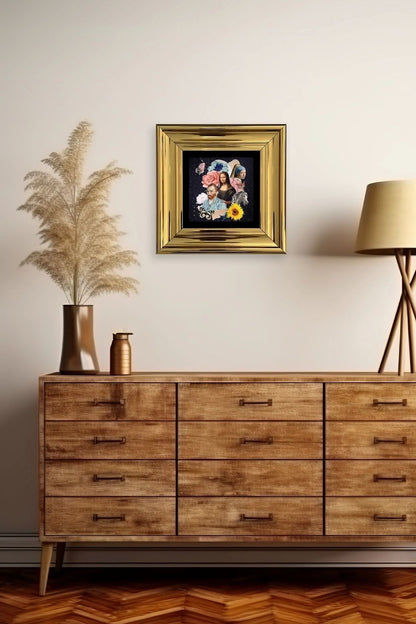 Van Gogh Çerçeveli Taş Tablo 20 cm