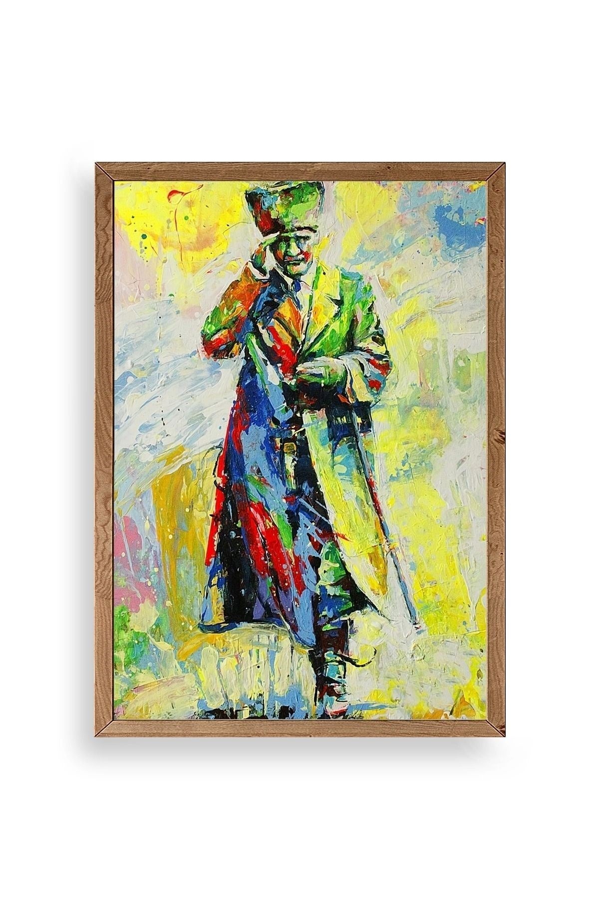 Atatürk Ahşap Çerçeveli Tablo 30 x 42