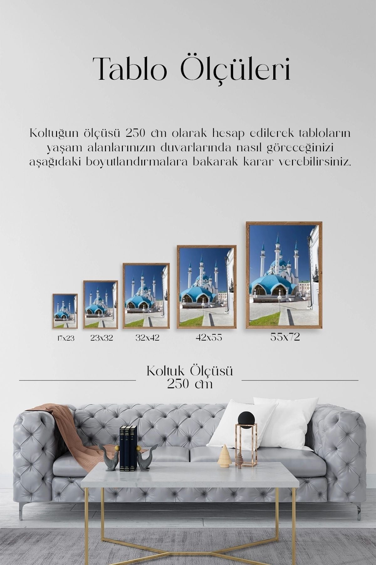 Kabe Camii Ahşap Çerçeveli Tablo 30 x 42