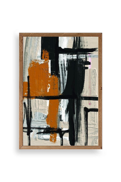 Modern Ahşap Çerçeveli Tablo 30 x 42