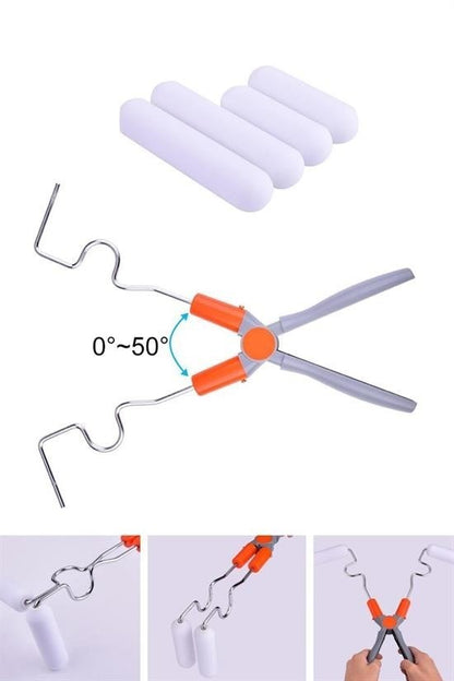 BUFFER® Nano Süngerli Damlatmaz Mobilya ve Duvar Boyama Rulosu Hem Köşe Hem Düz Zemin