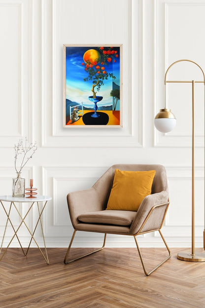 Gül Ahşap Çerçeveli Tablo 30 x 42