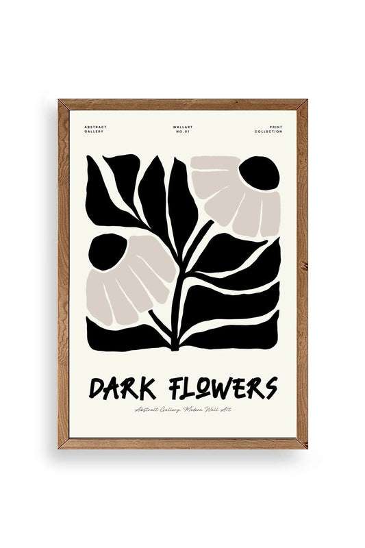 Çiçek Ahşap Çerçeveli Tablo 30 x 42