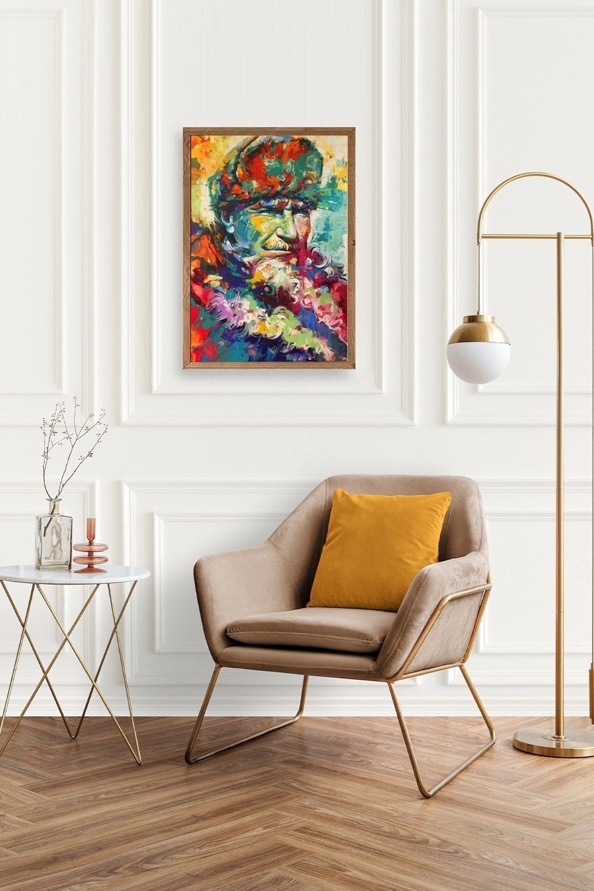 Atatürk Ahşap Çerçeveli Tablo 50 x 70