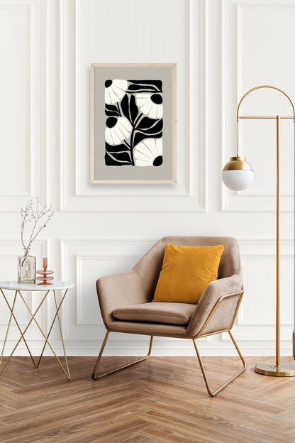 Çiçek Ahşap Çerçeveli Tablo 23 x 30