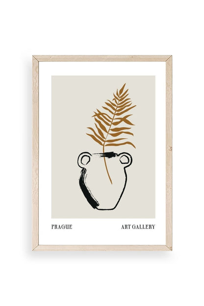 Vazo Ahşap Çerçeveli Tablo 50 x 70