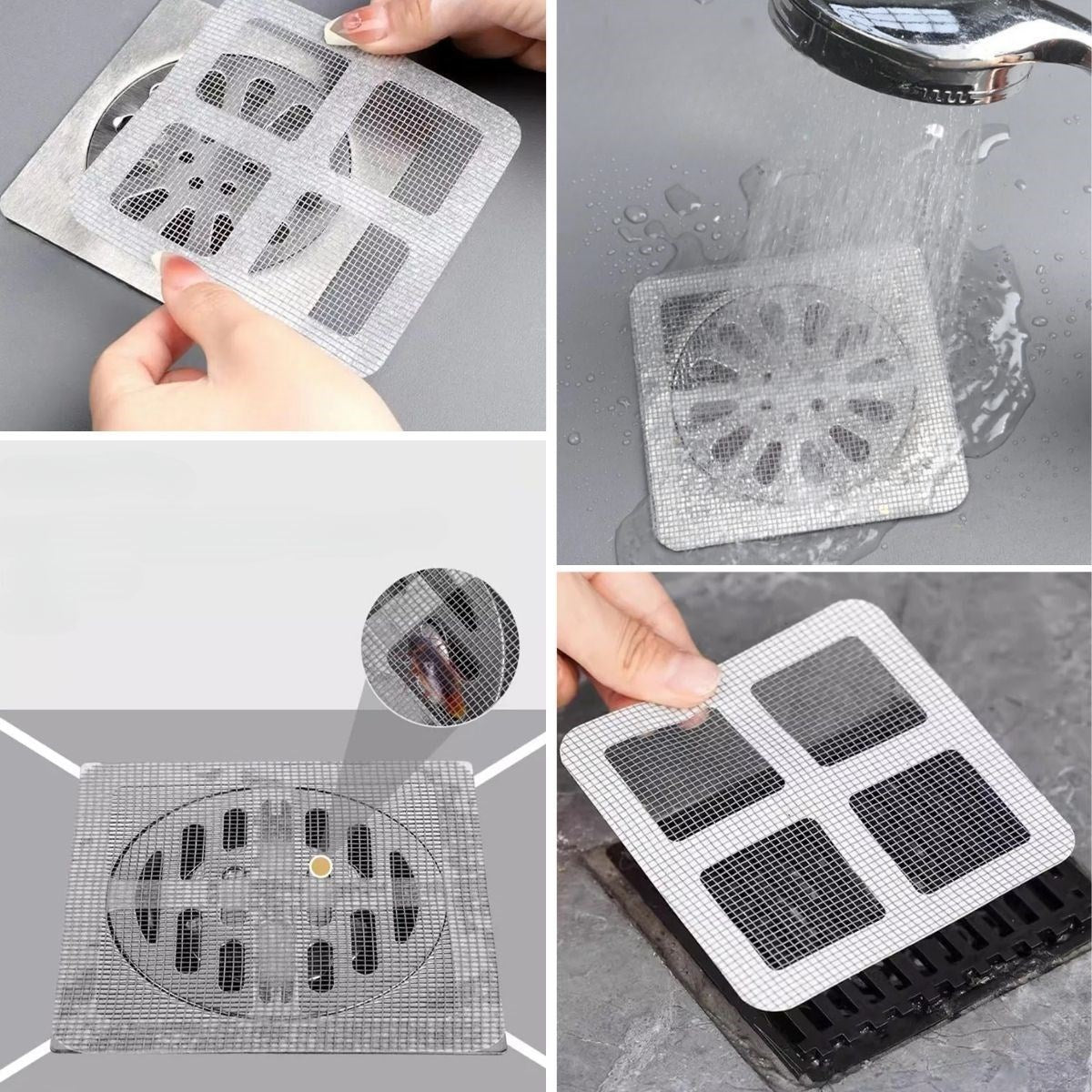 BUFFER® 10'lu Banyo ve Mutfak Lavabo Koku Önleyici ve Haşere Böcek Önleyici Gider Filtresi