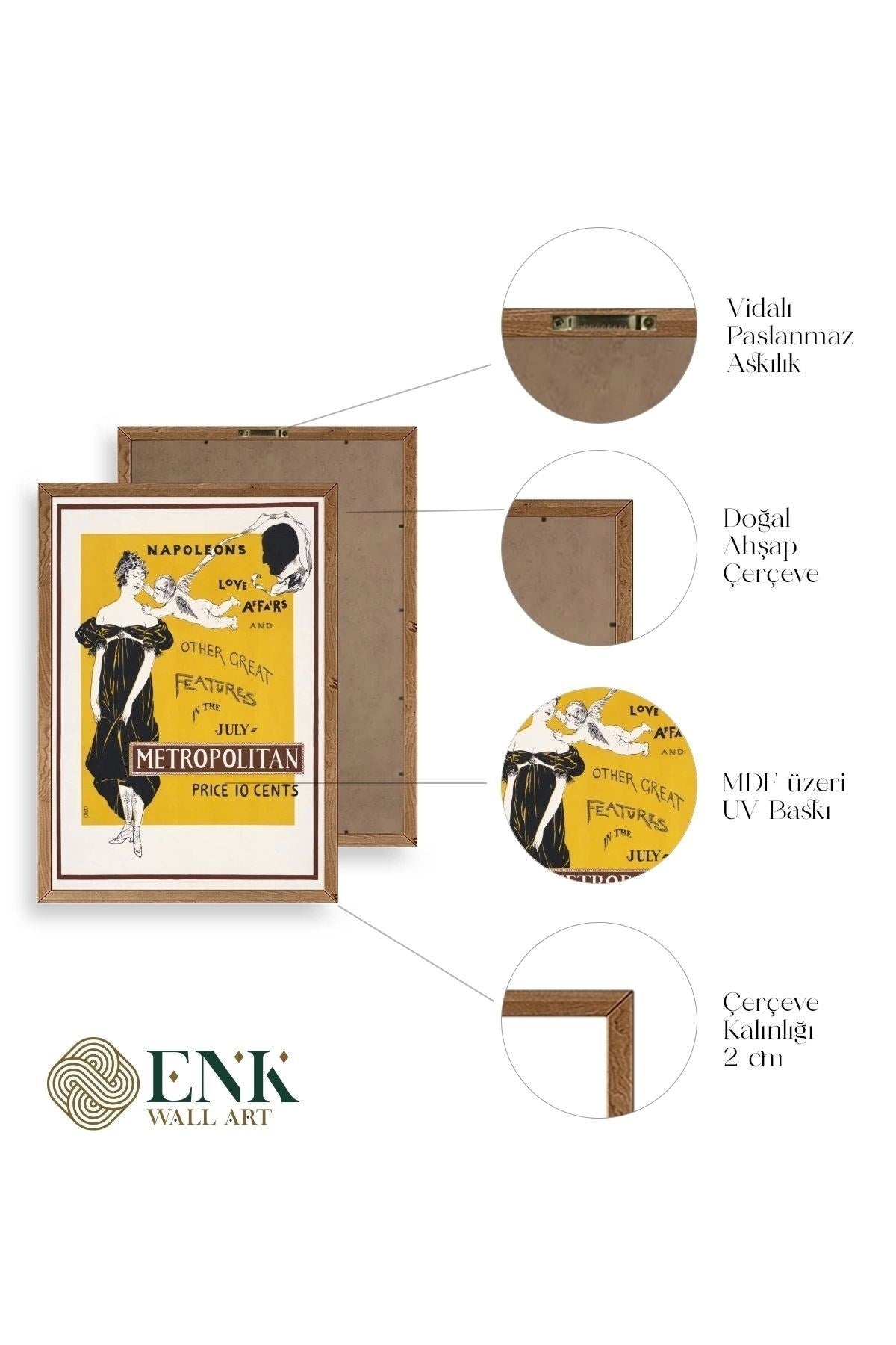 Metropolitan Ahşap Çerçeveli Tablo 17 x 23