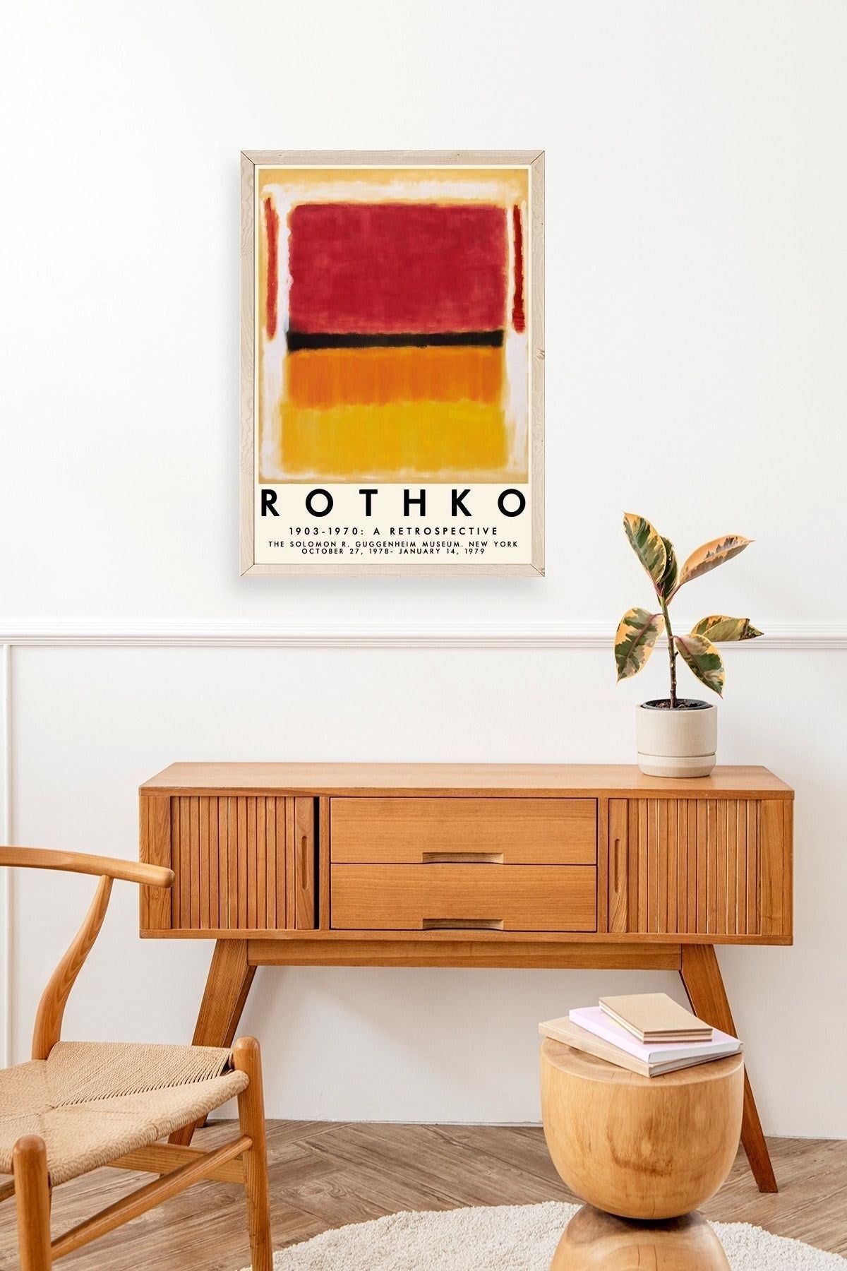 Rothko Ahşap Çerçeveli Tablo 30 x 42