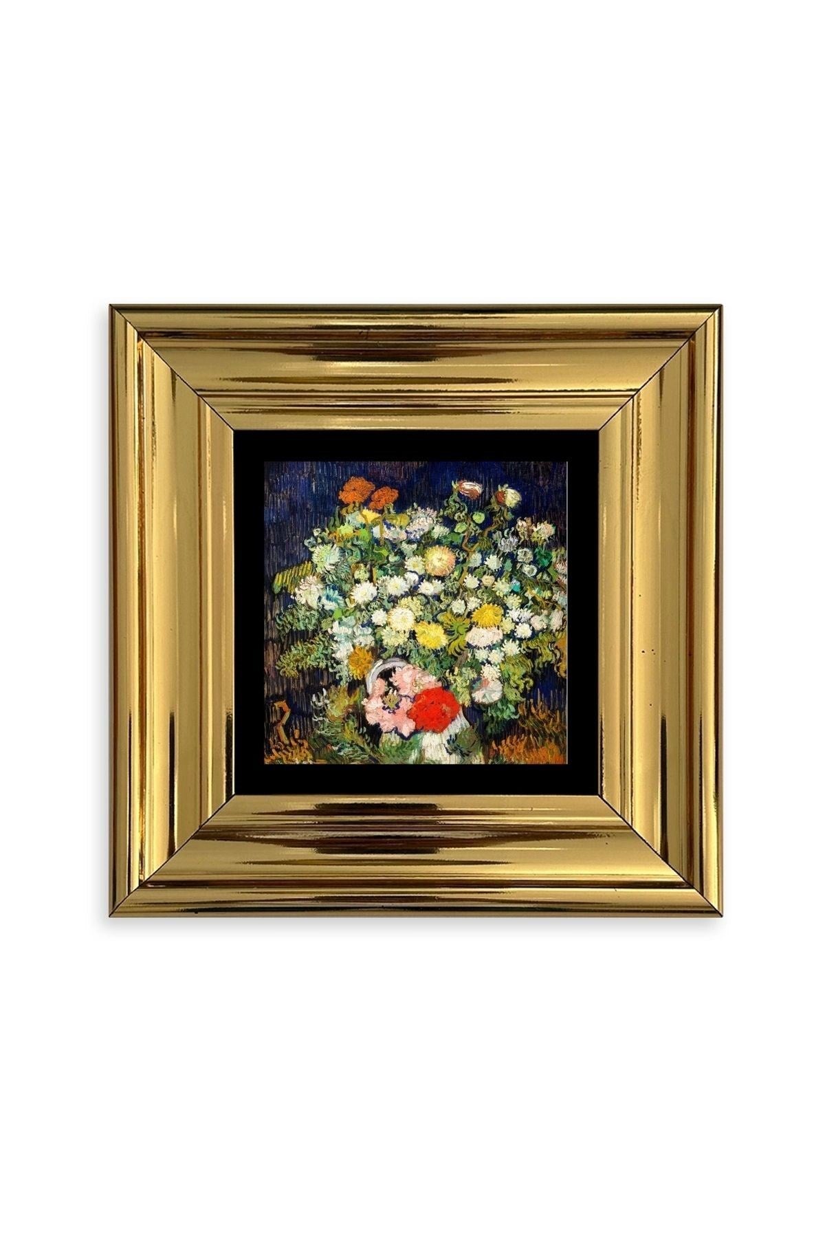 Van Gogh Çerçeveli Taş Tablo 20 cm