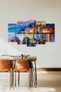 Deniz Manzarası 5 Parçalı Mdf Tablo 60 x 100