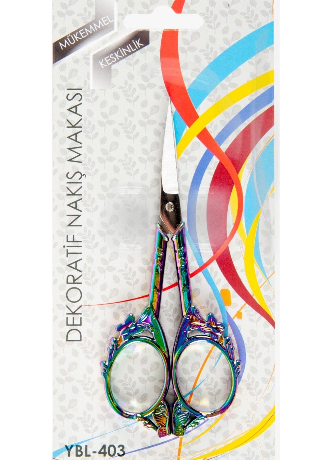 Nakış Makası Dekoratif Renkli Kelebek YBL-403 Model 23
