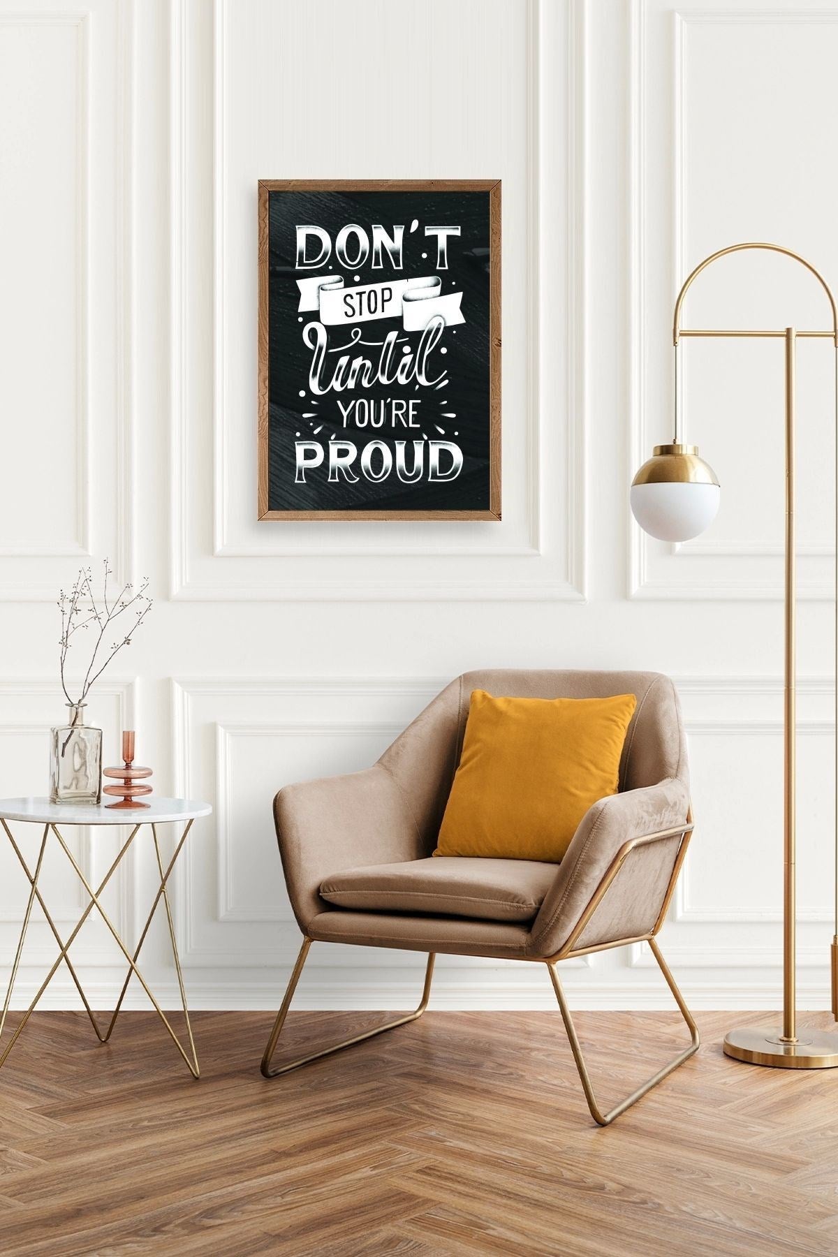 Motto Ahşap Çerçeveli Tablo 50 x 70