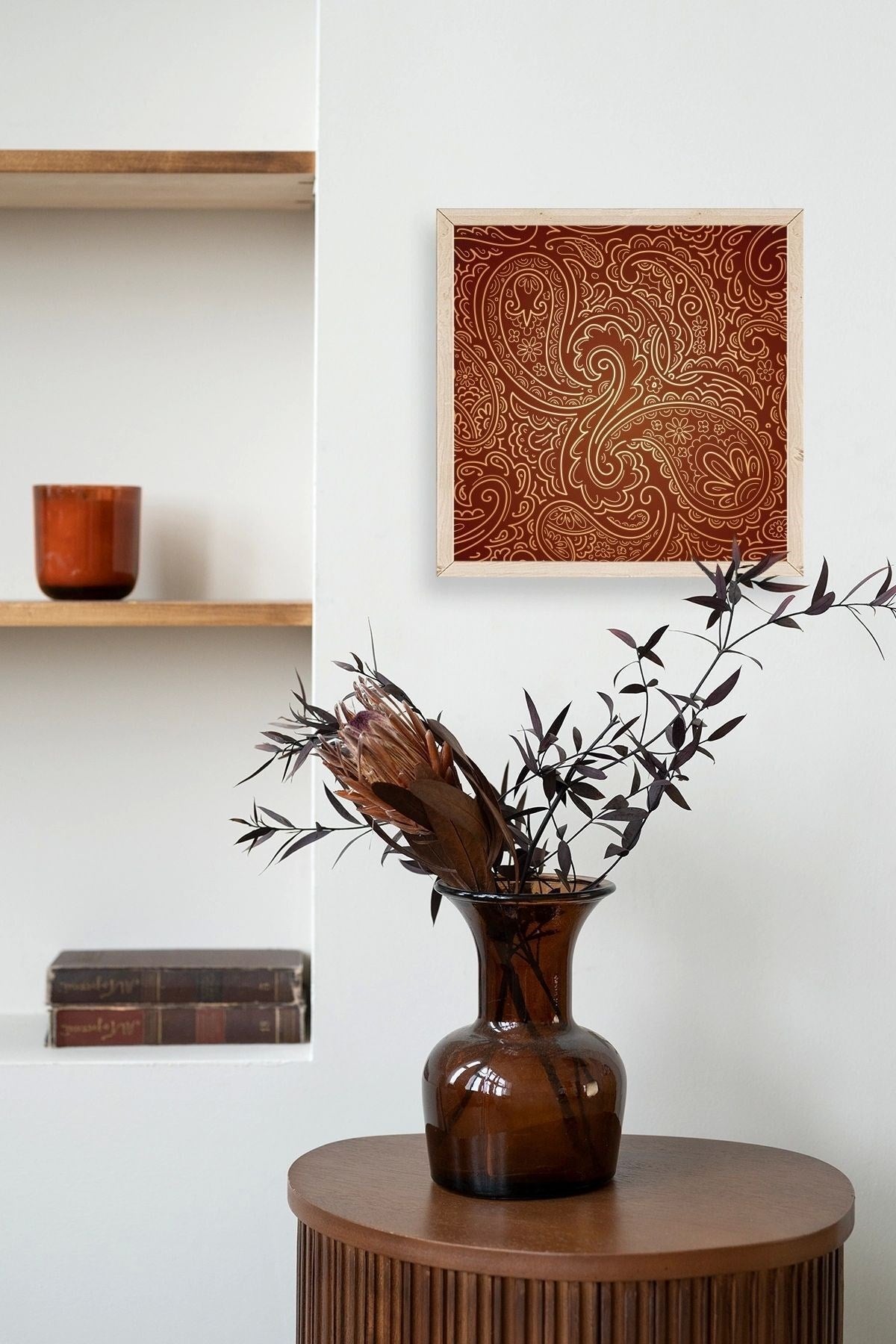 Motif Ahşap Çerçeveli Tablo 42 x 42