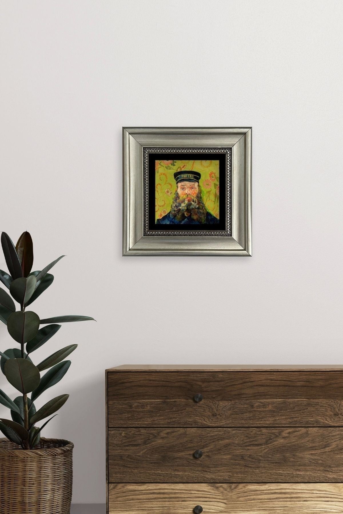 Van Gogh Çerçeveli Taş Tablo 20 cm