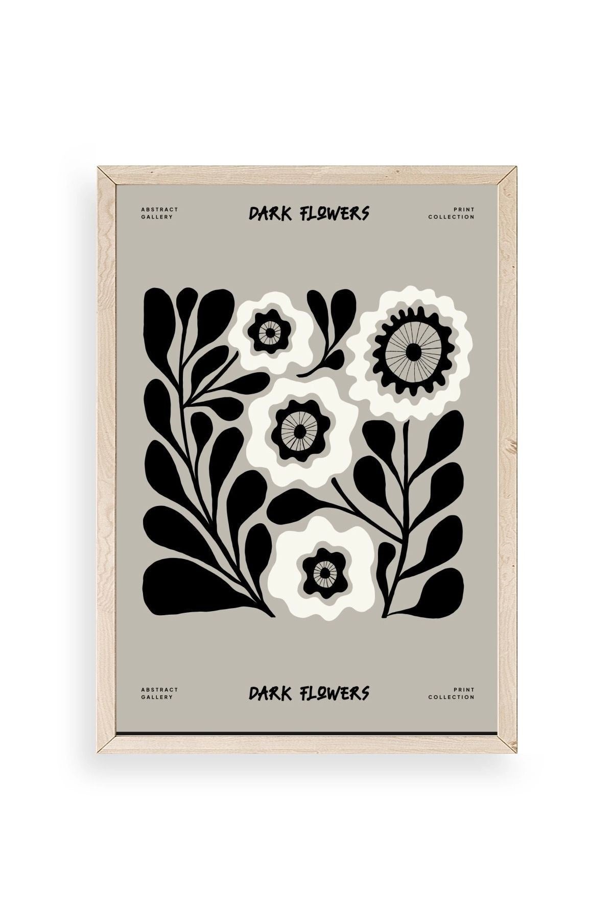 Çiçek Ahşap Çerçeveli Tablo 50 x 70