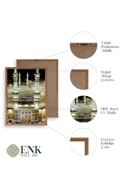Kabe Ahşap Çerçeveli Tablo 50 x 70