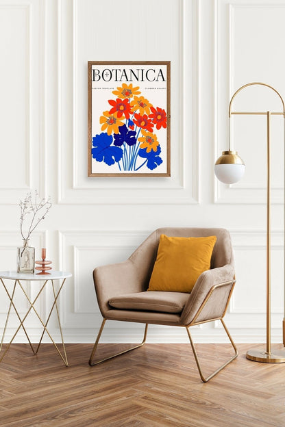 Çiçekler Ahşap Çerçeveli Tablo 23 x 30