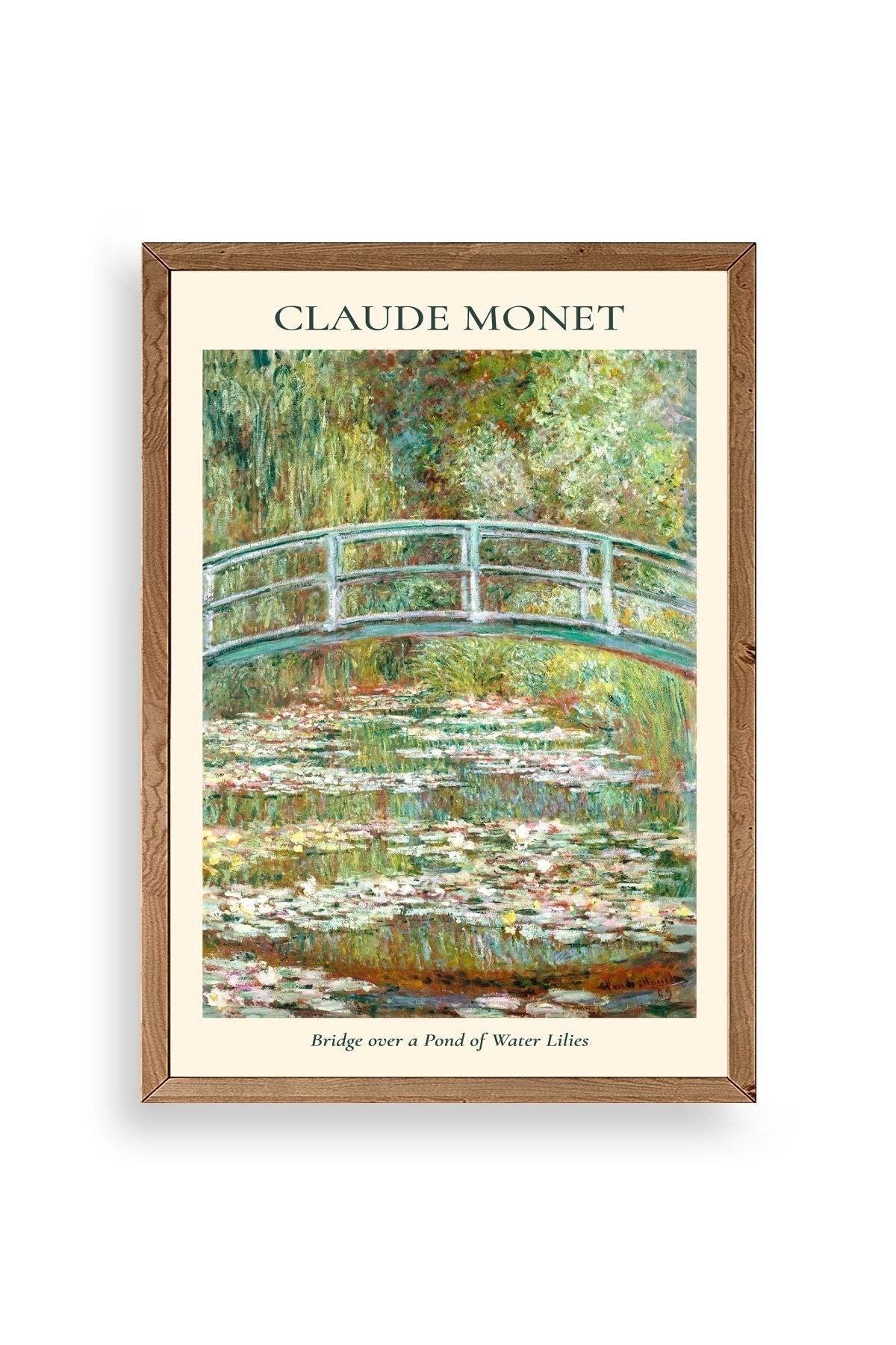 Claude Monet Ahşap Çerçeveli Tablo 17 x 23