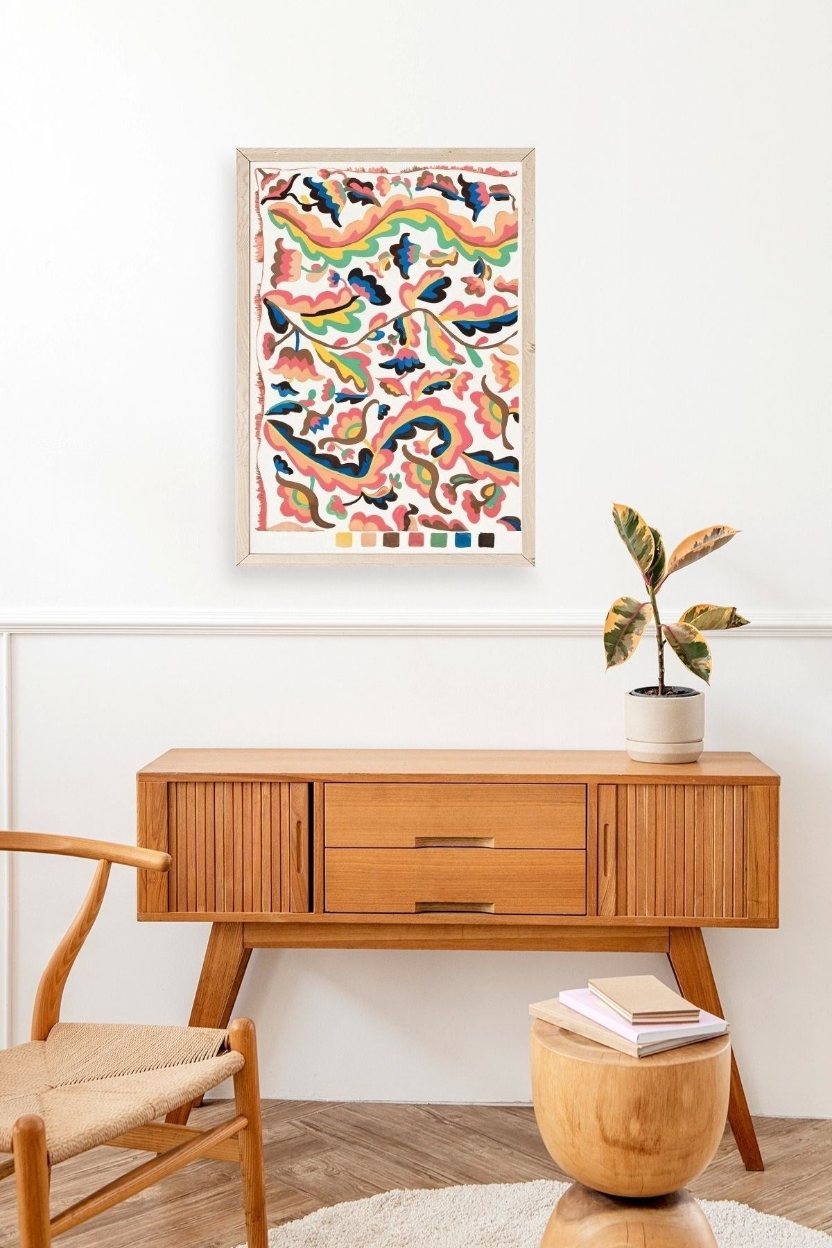 Etna Wiswall Ahşap Çerçeveli Tablo 50 x 70