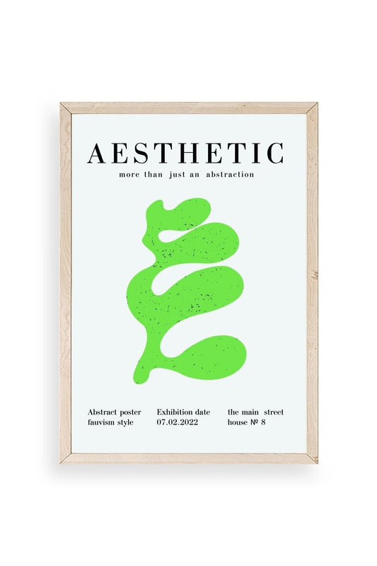 Modern Ahşap Çerçeveli Tablo 30 x 42