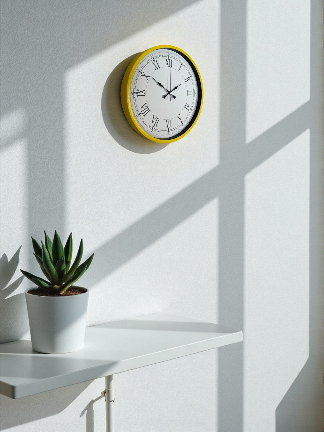 Zentime 36 Cm Sarı Dekoratif Duvar Saati